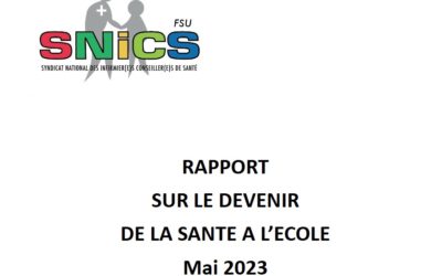 Rapport sur le devenir de la santé à l&rsquo;école