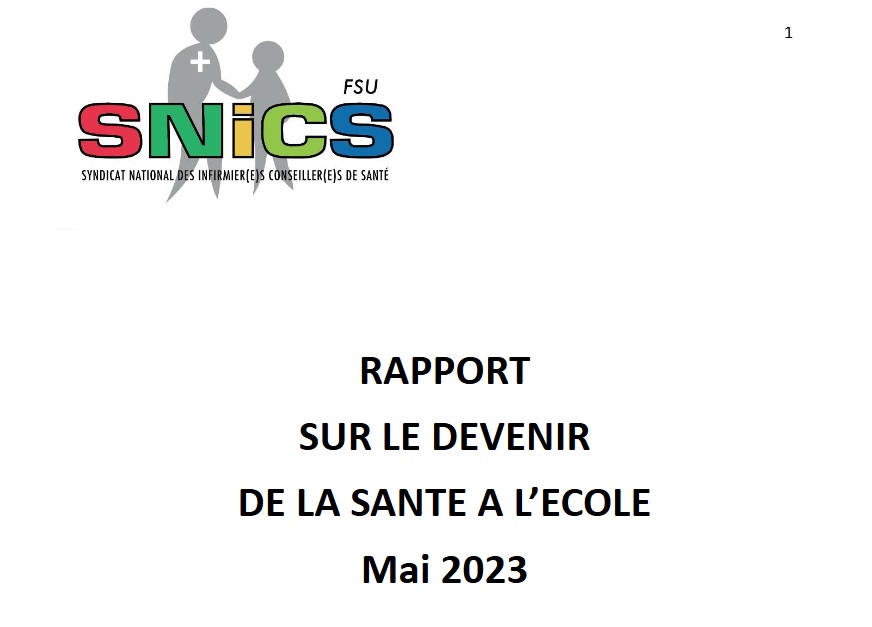 Rapport sur le devenir de la santé à l&rsquo;école